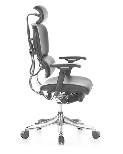 Ergohuman Elite Leather Office Chair Side View