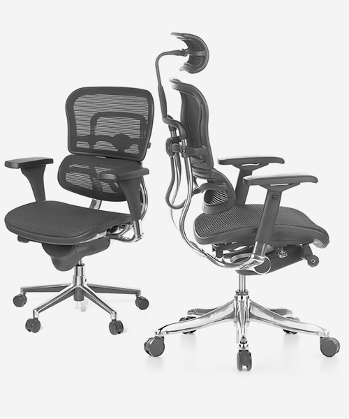 Ergohuman Classic V1 and Elite V2 office chairs