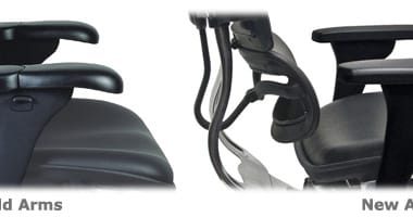 Ergohuman V1 Classic armrest types