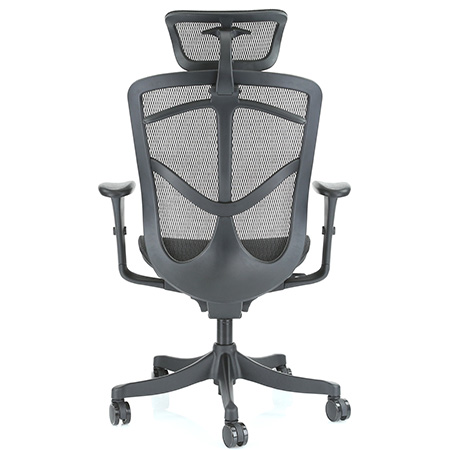 Brant ergonomic office chair with headrest by Ergohuman rear view