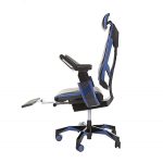 Genidia gaming chair black and blue left side view