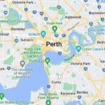 Perth WA Google map