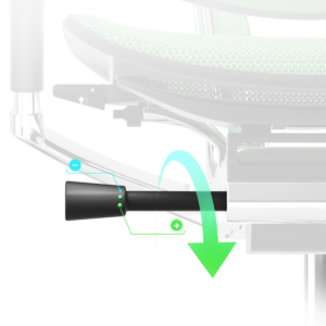 tension control adjustment for the recline mode on the Ergohuman 2 office chair