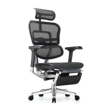 Ergohuman 2 Mesh with legrest in stowaway position