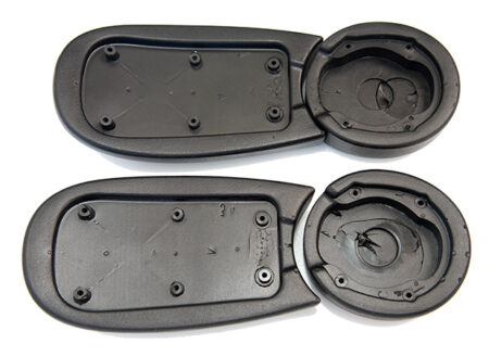 underside of replacement 2-part armpads for ergohuman classic V1 office chair