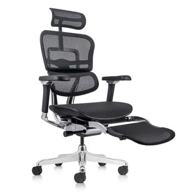 Ergohuman 2 Luxury Mesh Black with Legrest
