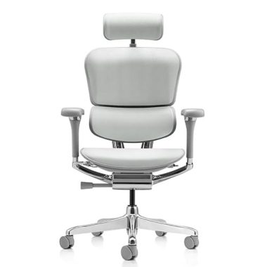 Ergohuman 2 Platinum office chair in grey leather
