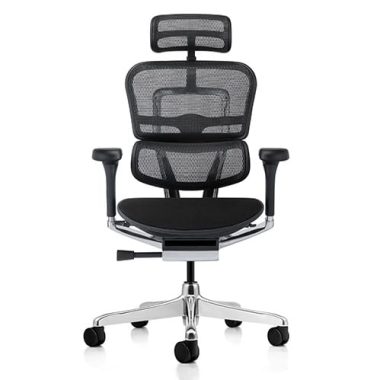 Ergohuman 2 Elite combo with fabric seat and mesh back front view