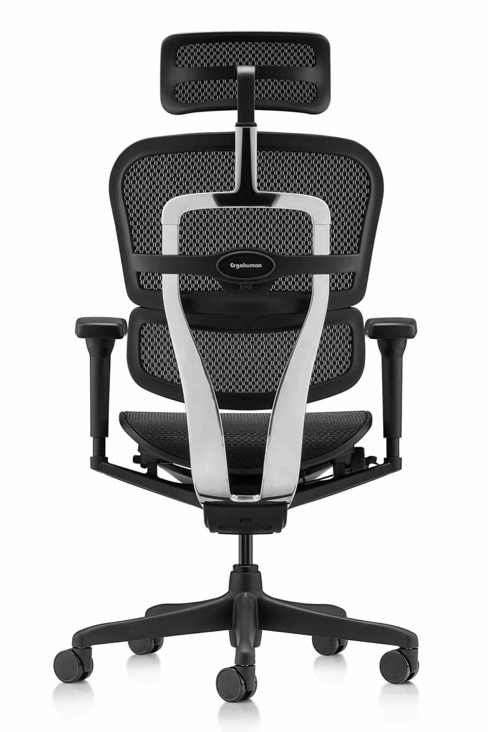 Ergohuman ultra Mesh in Black rear view