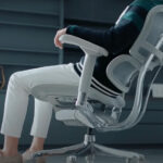 Lumbar support on an ergohuman ergonomic chair