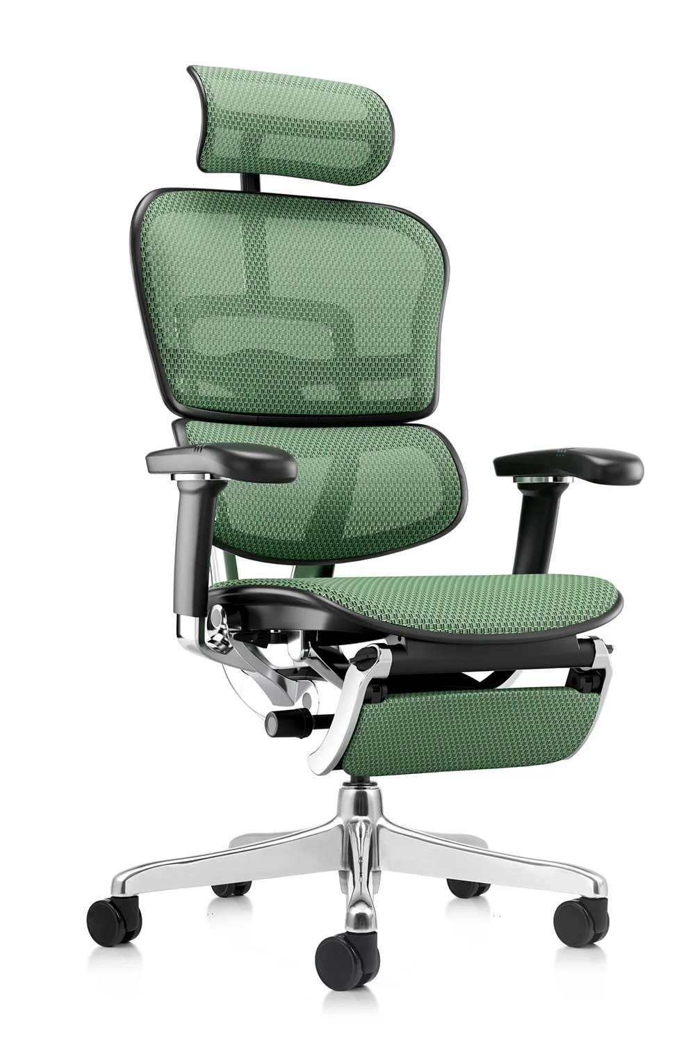 Ergohuman 2 Elite Mesh II Green Legrest - Image 3