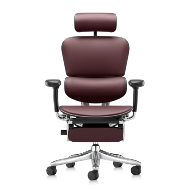 Ergohuman 2 Luxury SE Leather Burgundy Legrest