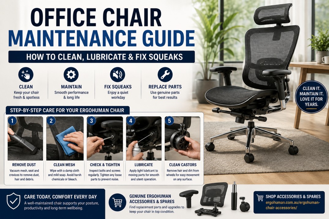Mesh Office Chair Cleaning & Maintenance Guide Australia