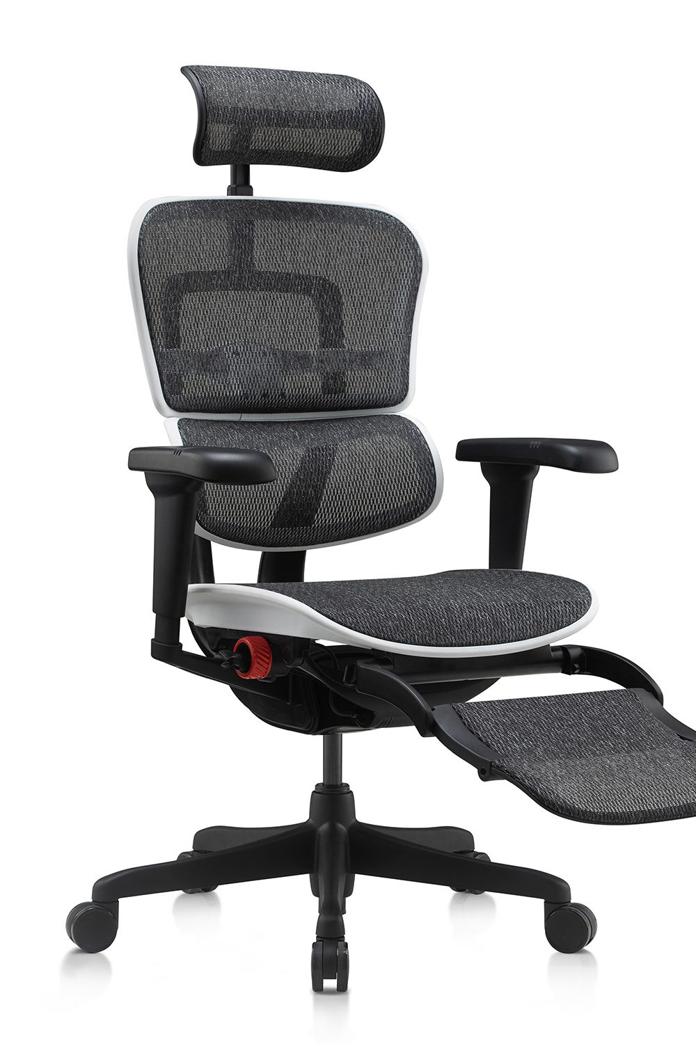 Ergohuman Ultra Gaming Chair Aurora White Legrest