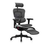 Ergohuman Ultra Gaming Chair Aurora White Legrest